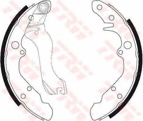 Brake shoe set AUDI 100