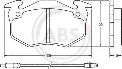 BRAKE PADS Renault 5/Extra/Rapid/Twingo (F) 84-92