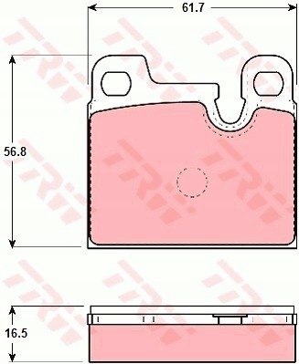 Komplet klocków hamulcowych Alfa Romeo BMW 6 BMW 728 745i M5 77-88