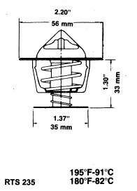RING Termostat FIAT 128 SPORT X1/9 UNO TURBO