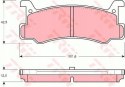 Brake pad set MAZDA 323 1.5,1.6,1.8