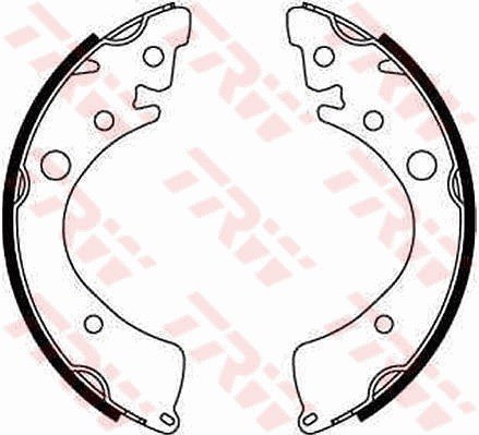 Brake shoe set HONDA