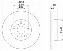 Brake disc TOYOTA CELICA 2.