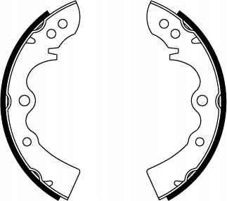 Brake shoe set MAZDA 1.0-1.6