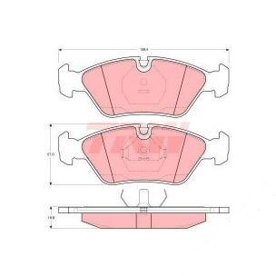 Brake Pad Set BMW