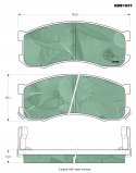 Brake pad set MAZDA 626 89-