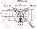 Wheel cylinder PEUGEOT J7,J9