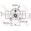 Wheel cylinder FIAT MARENGO 1.9TDS L,P