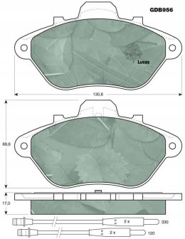 Brake pad set CITROEN