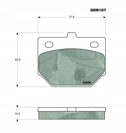 Komplet klocków hamulcowych DAIHATSU,TOYOTA,SUZUKI Komplet klocków hamulcowych DAIHATSU,TOYOTA,SUZUKI
