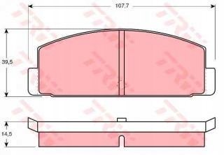 Brake pad set MAZDA RX7 1.1 83-85 Brake pad set MAZDA RX7 1.1 83-85