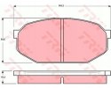 Brake pad set MITSUBISHI,CHRYSLER