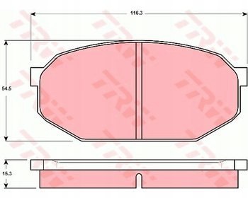 Brake pad set MITSUBISHI,CHRYSLER Brake pad set MITSUBISHI,CHRYSLER