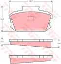 Brake pad set NISSAN LAUREL