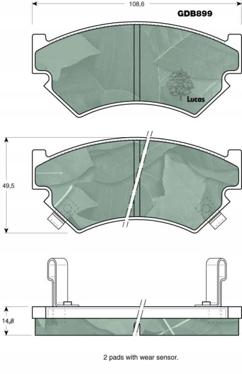 Brake pad set SUBARU Brake pad set SUBARU