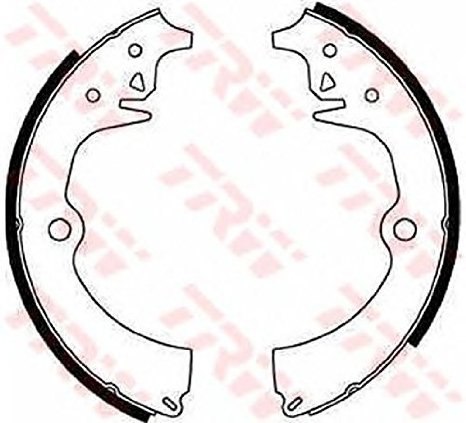 Brake shoe set PEUGEOT