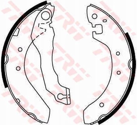 Brake shoe set ROVER 414