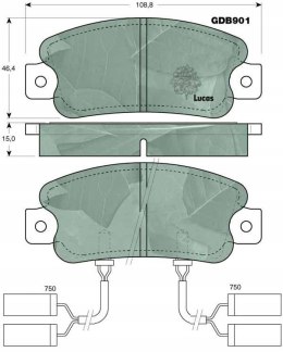 Brake pad set ALFA ROMEO