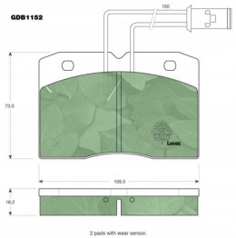 Brake pad set IVECO DAILY 82-