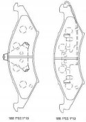 Brake pad set FORD,LINCOLN,MERCEDES