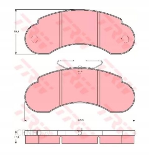 Brake pad set IVECO SAVA J-4 81-82 Brake pad set IVECO SAVA J-4 81-82
