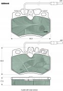 Brake pad set CITROEN