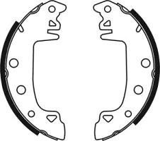 Brake shoe set CITROEN,PEUGEOT