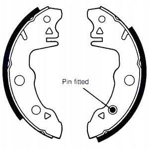 Brake shoe set