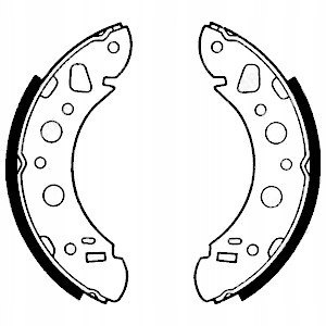 Brake shoe set TRIUMPH,VAUXHALL