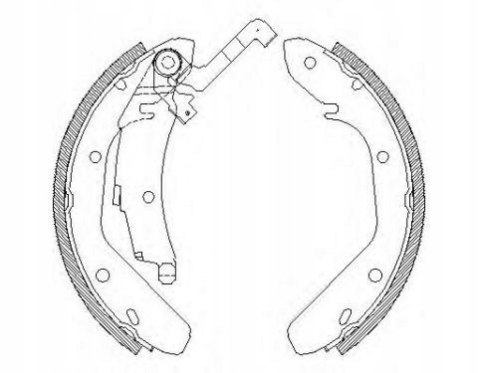 Brake shoe set VW PASSAT