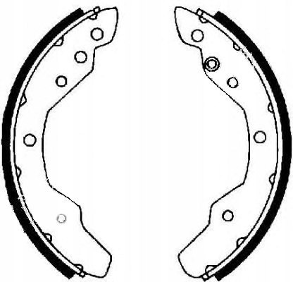 Brake shoe set VW TRANSPORTER