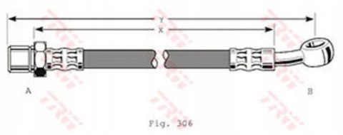 Brake hose NISSAN MICRA 1.0