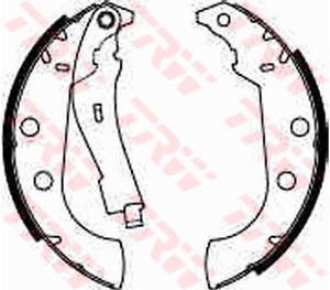 Brake shoe set PEUGEOT