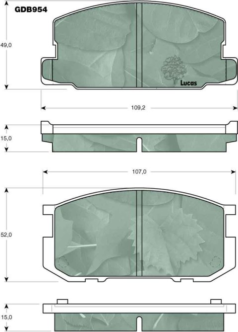 Brake pad set TOYOTA Brake pad set TOYOTA