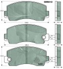 Brake pad set TOYOTA 1.6,2.0 77-81