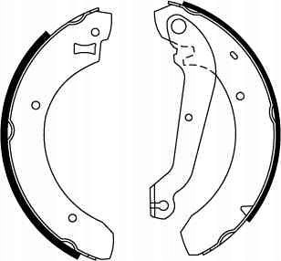 Brake shoe set FORD SIERRA