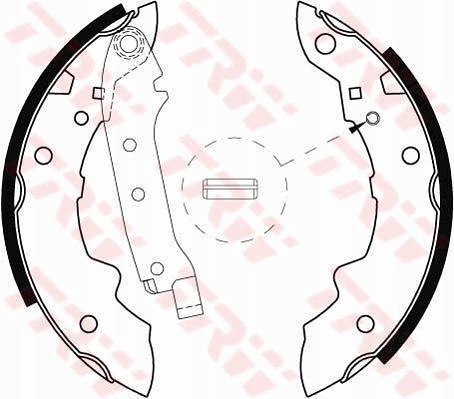 Brake shoe set PEUGEOT