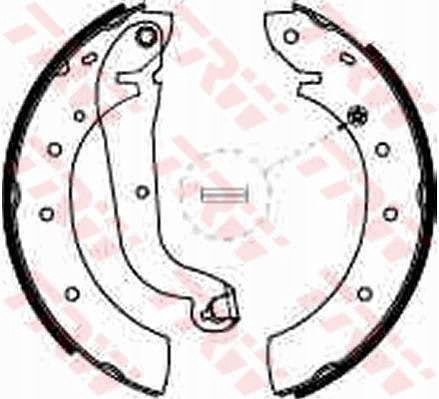 Brake shoe set