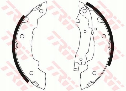 Brake shoe set CITROEN,PEUGEOT,RENAULT