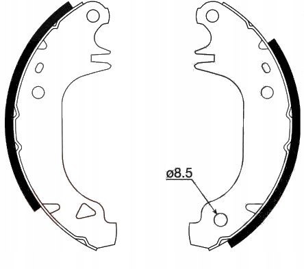 Brake shoe set PEUGEOT 205TD