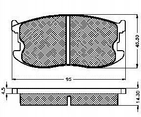 Brake pad set CHEVROLET SPECTRUM Brake pad set CHEVROLET SPECTRUM