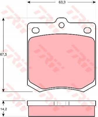 Brake pad set MAZDA,MITSUBISHI,TOYOTA Brake pad set MAZDA,MITSUBISHI,TOYOTA
