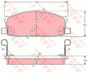 Brake pad set NISSAN 200SX,STANZA