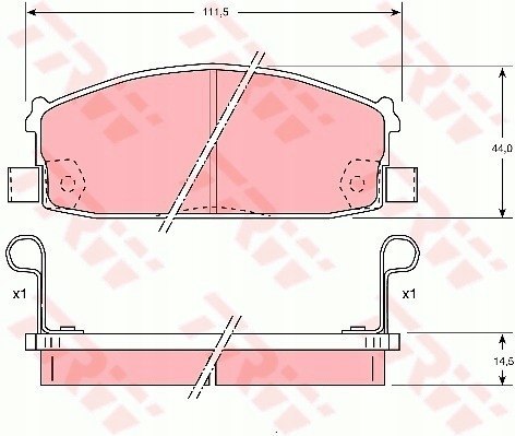 Brake pad set NISSAN 200SX,STANZA Brake pad set NISSAN 200SX,STANZA
