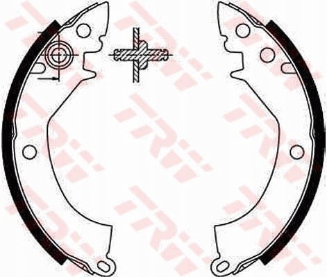 Brake shoe set MITSUBISHI C.HYUNDAY