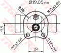 Wheel cylinder OPEL L,P