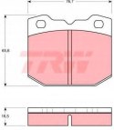 Brake pad set OPEL,BMW