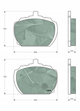 Brake pad set