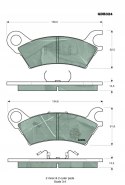 Brake pad set MAZDA 929 1.8,2.0 81-