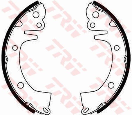 Brake shoe set HYUNDAI,MITSUBISHI